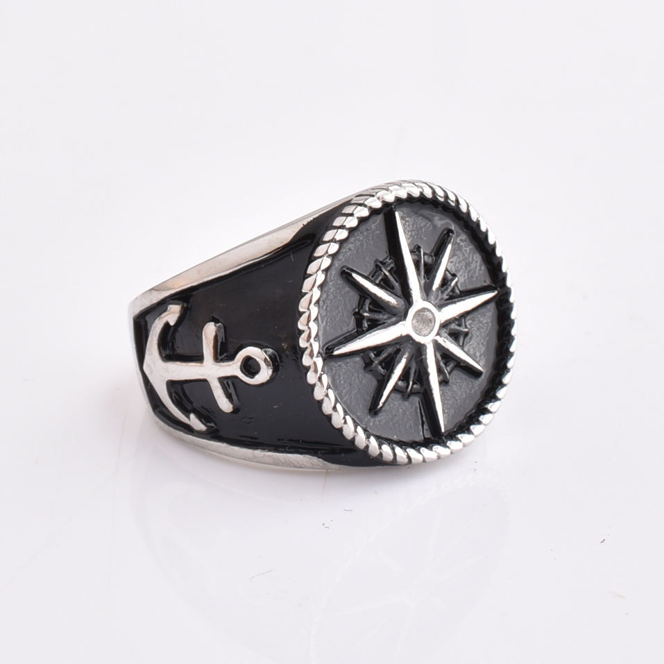 Rings Charms Stainless Steel Jewelry Gifts Mens Wholesale Hiphop Rock Star Finger Ring Unisex