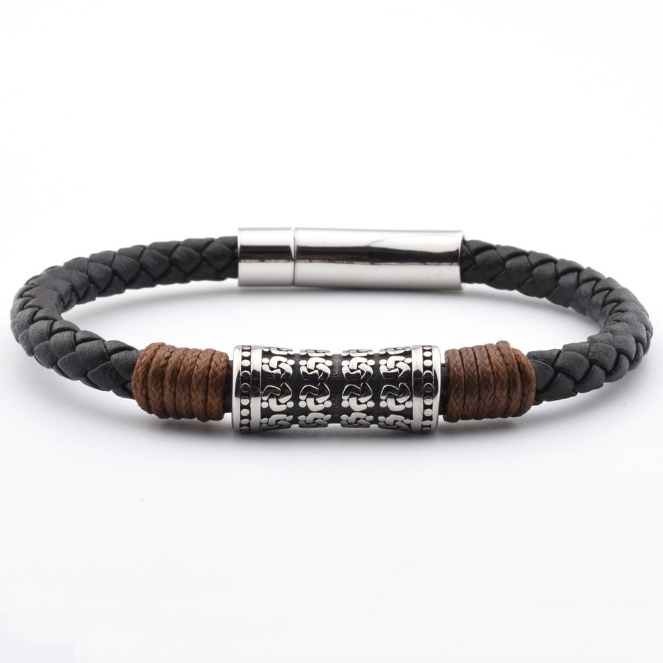Stylish American Fashion Jewelry Styles Leather Bracelet Blanks With Dragon Head