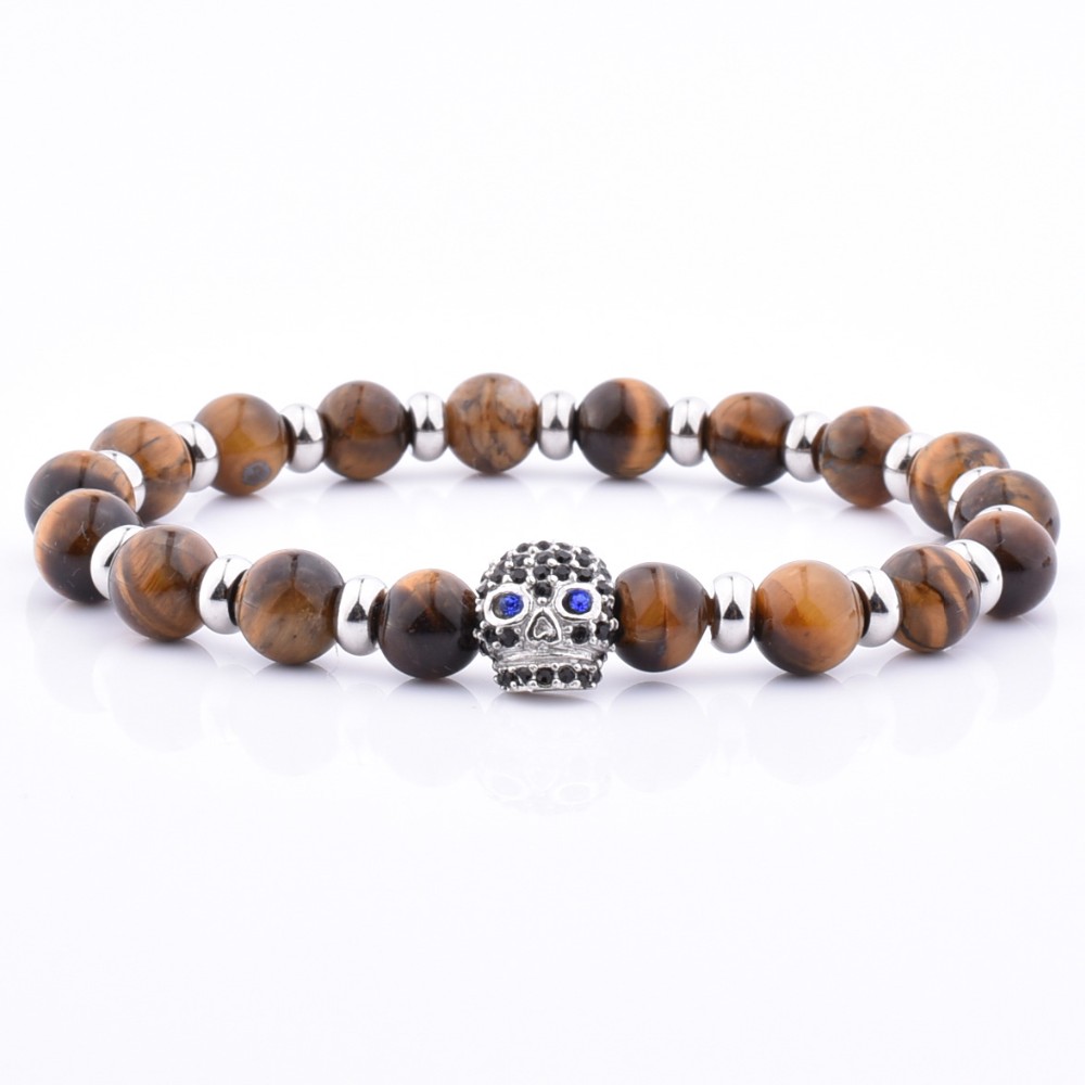 Hot Fashion Newest Heart Shape Silver Charm Red Turquoise Stone Bracelet