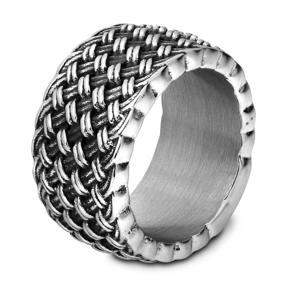2023 Personality Domineering Titanium Steel Jewelry Gothic Hiphop Ring Jewelry Accessories