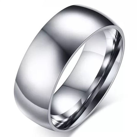 Factory Simple Rings Blank Titanium for Men Silver Jewelry Stainless Steel Engagement Ring For Man