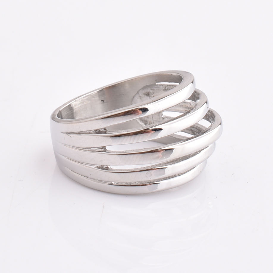 Stainless Steel Men's 316L Silver Man Women Couple Rings New Arrive Punk Hiphop Fashion Jewelry Rings